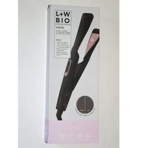Luxe and Willow L+W BIO SWIRL 2-in-1 Hair Straightener & Curling Iron New In Box